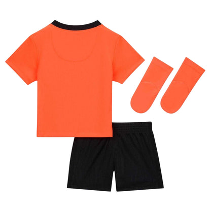 Orange-Black - Back - Nike Baby 2026 Netherlands FC Football Kit Set