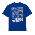 Blue - Back - Lacoste Mens Back Print Heavy Cotton T-Shirt