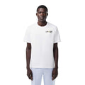 White - Lifestyle - Lacoste Mens Back Print Heavy Cotton T-Shirt