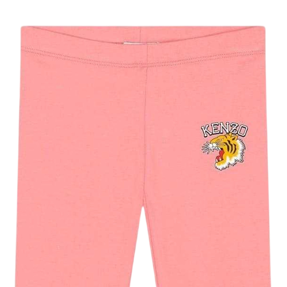 Pink - Side - Kenzo Childrens-Kids Logo Skinny Leggings