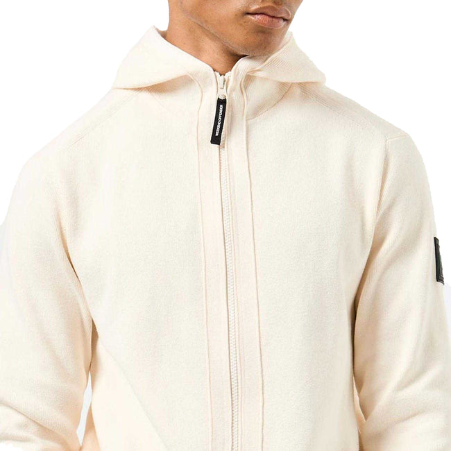 Beige - Lifestyle - Weekend Offender Mens Enzo Full Zip Hoodie