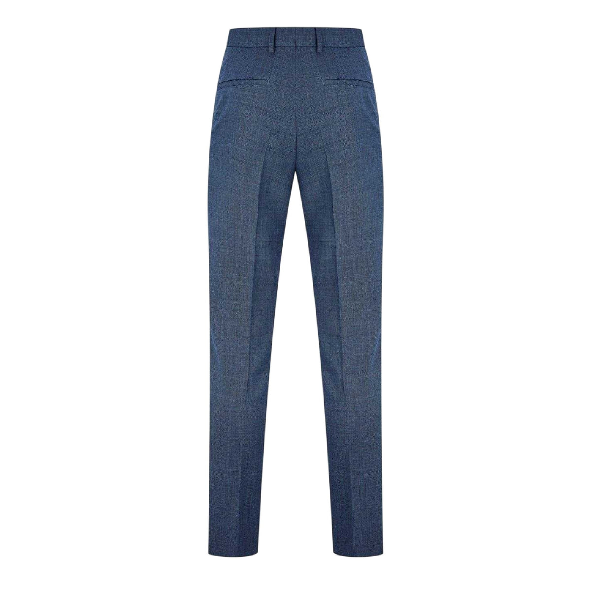Blue - Back - Boss Mens H-Genius Slim Suit Trousers