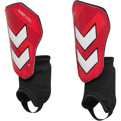Red-White - Side - Hummel Chevron Shin Guards
