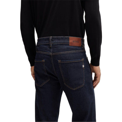Navy - Lifestyle - Boss Mens 5 Pockets Slim Jeans