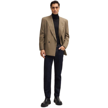 Navy - Pack Shot - Boss Mens 5 Pockets Slim Jeans