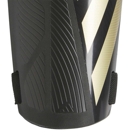 Black-Gold-White - Side - Adidas Unisex Adult Tiro Shin Guards