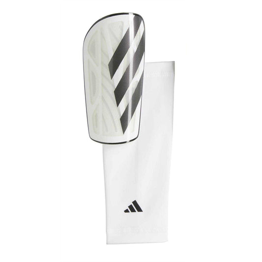 White-Black-Silver - Front - Adidas Unisex Adult Shin Guards