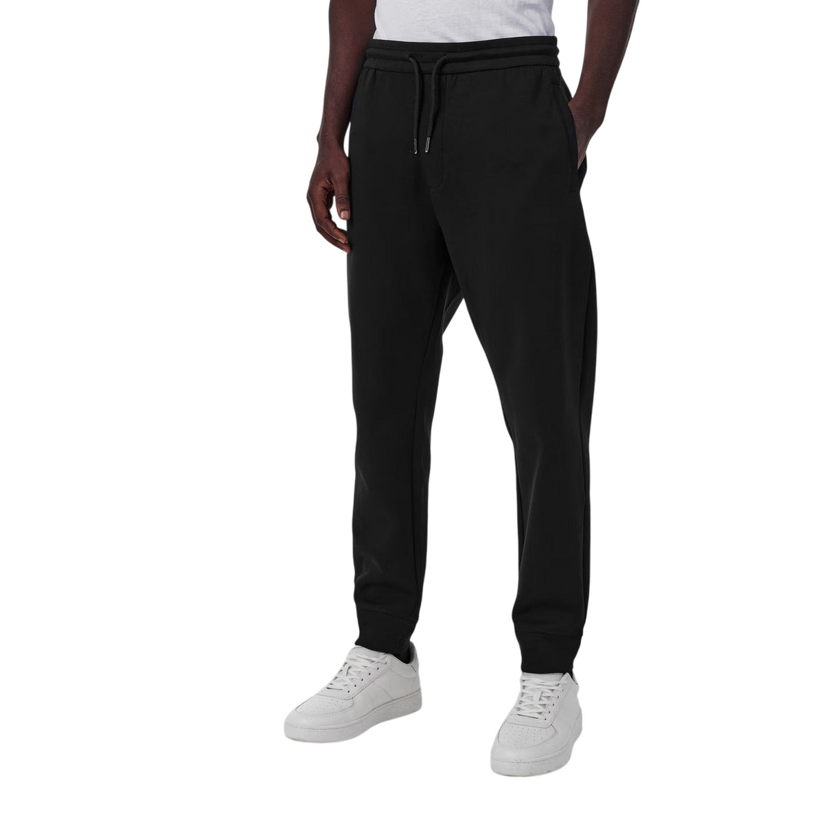 Black - Side - Armani Exchange Mens Joggers