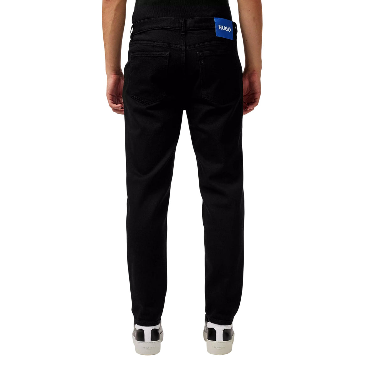 Black - Back - Hugo Boss Mens Brody Cotton Straight Leg Jeans