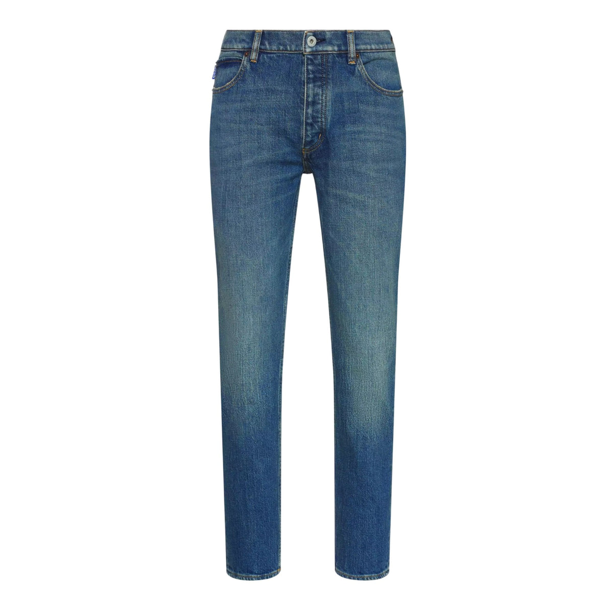 Blue - Front - Hugo Boss Mens Brody Cotton Straight Leg Jeans