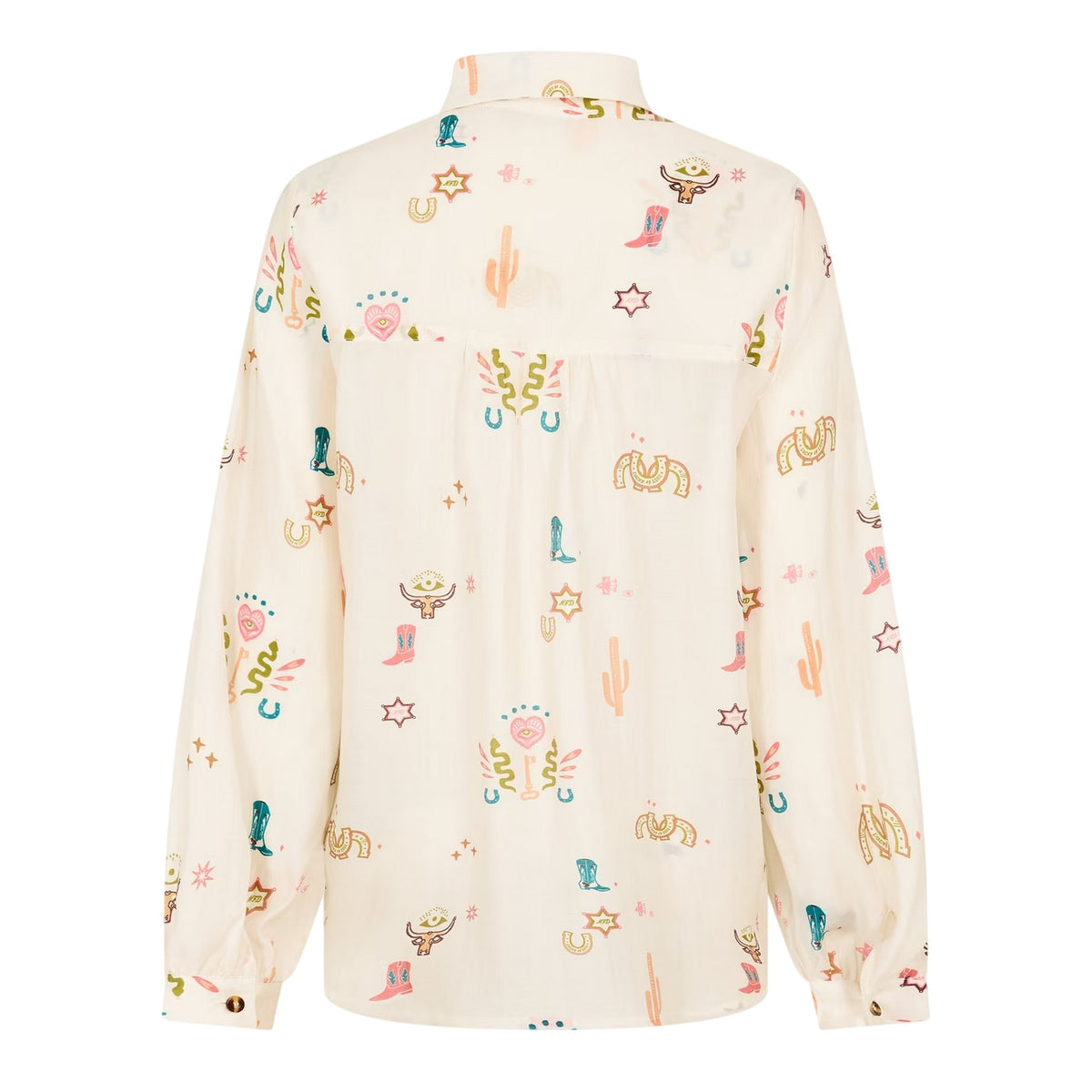 Multicoloured - Back - Never Fully Dressed Womens-Ladies Embroidered Logo Shirt