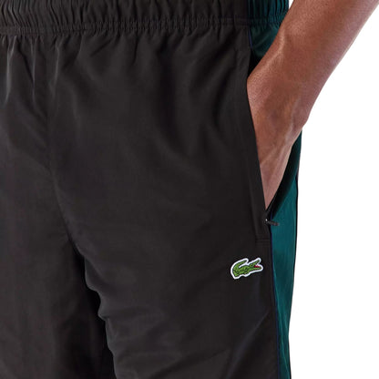 Black - Side - Lacoste Mens Cuffed Ankle Jogging Bottoms