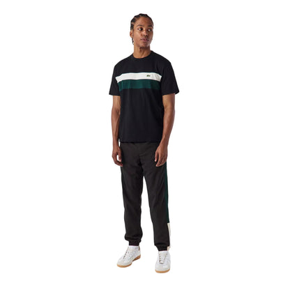 Black - Lifestyle - Lacoste Mens Cuffed Ankle Jogging Bottoms