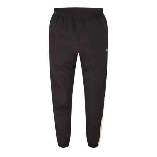 Black - Front - Lacoste Mens Cuffed Ankle Jogging Bottoms