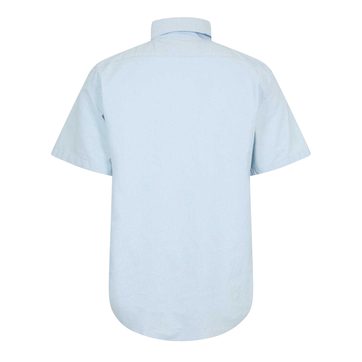 Sky Blue - Back - Belstaff Mens Plain Woven Shirt