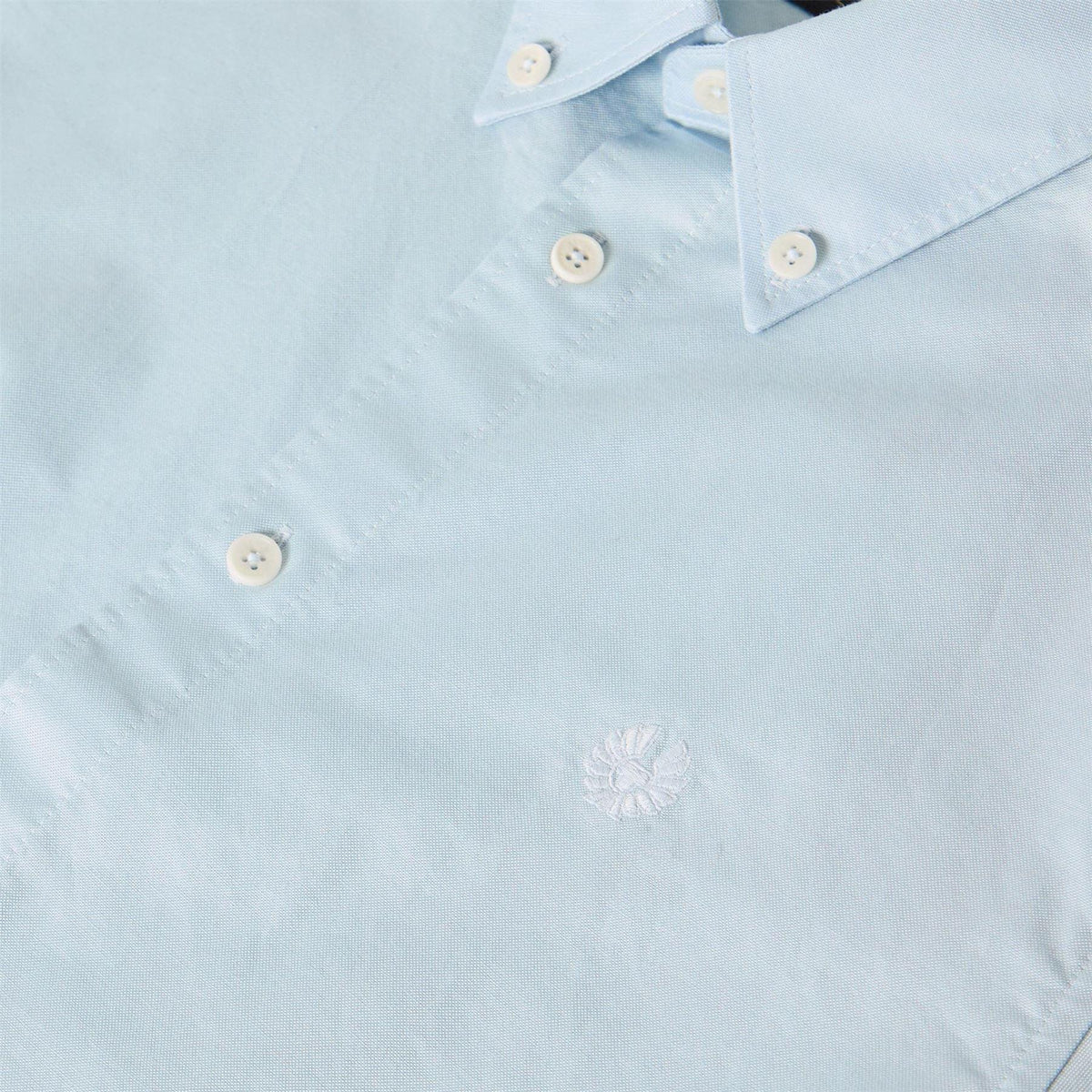 Sky Blue - Lifestyle - Belstaff Mens Plain Woven Shirt