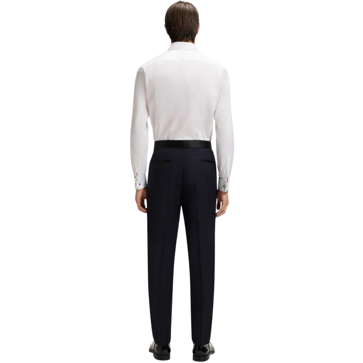White - Back - Boss Mens Collared Formal Shirt