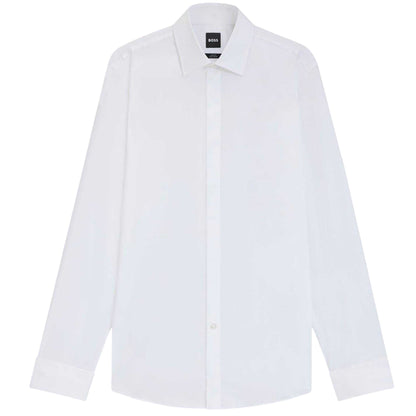 White - Front - Boss Mens Collared Formal Shirt