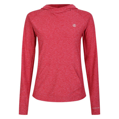 Sorbet Pink Marl - Front - Dare 2B Womens-Ladies Sprint City Lightweight Hoodie