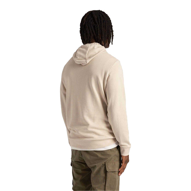 Cream - Side - Lyle & Scott Mens Embroidered Loopback Hoodie