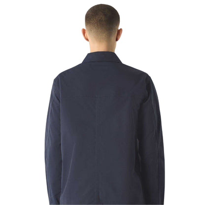Navy - Back - Pretty Green Mens Patterned Front Pocket Overshirt