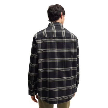 Check - Back - Hugo Mens Brushed Cotton Twill Oversized Overshirt