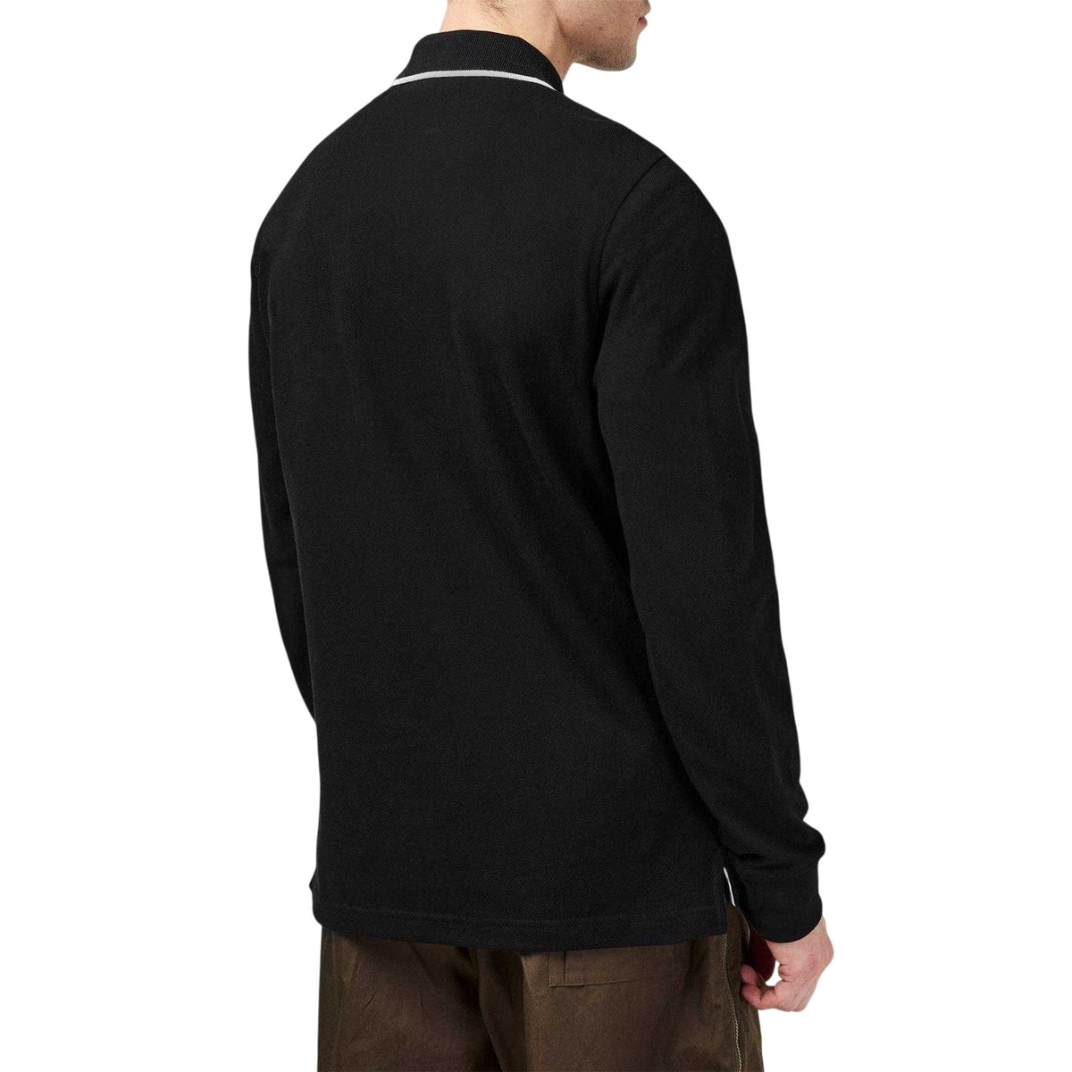 Black - Side - Belstaff Mens Cotton Polo Shirt
