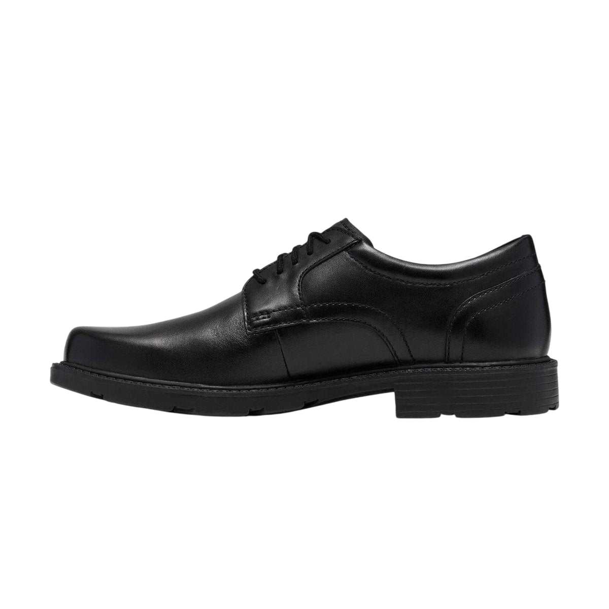 Black - Side - Clarks Mens Kerton Leather Derby Shoes