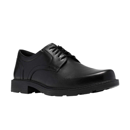 Black - Pack Shot - Clarks Mens Kerton Leather Derby Shoes