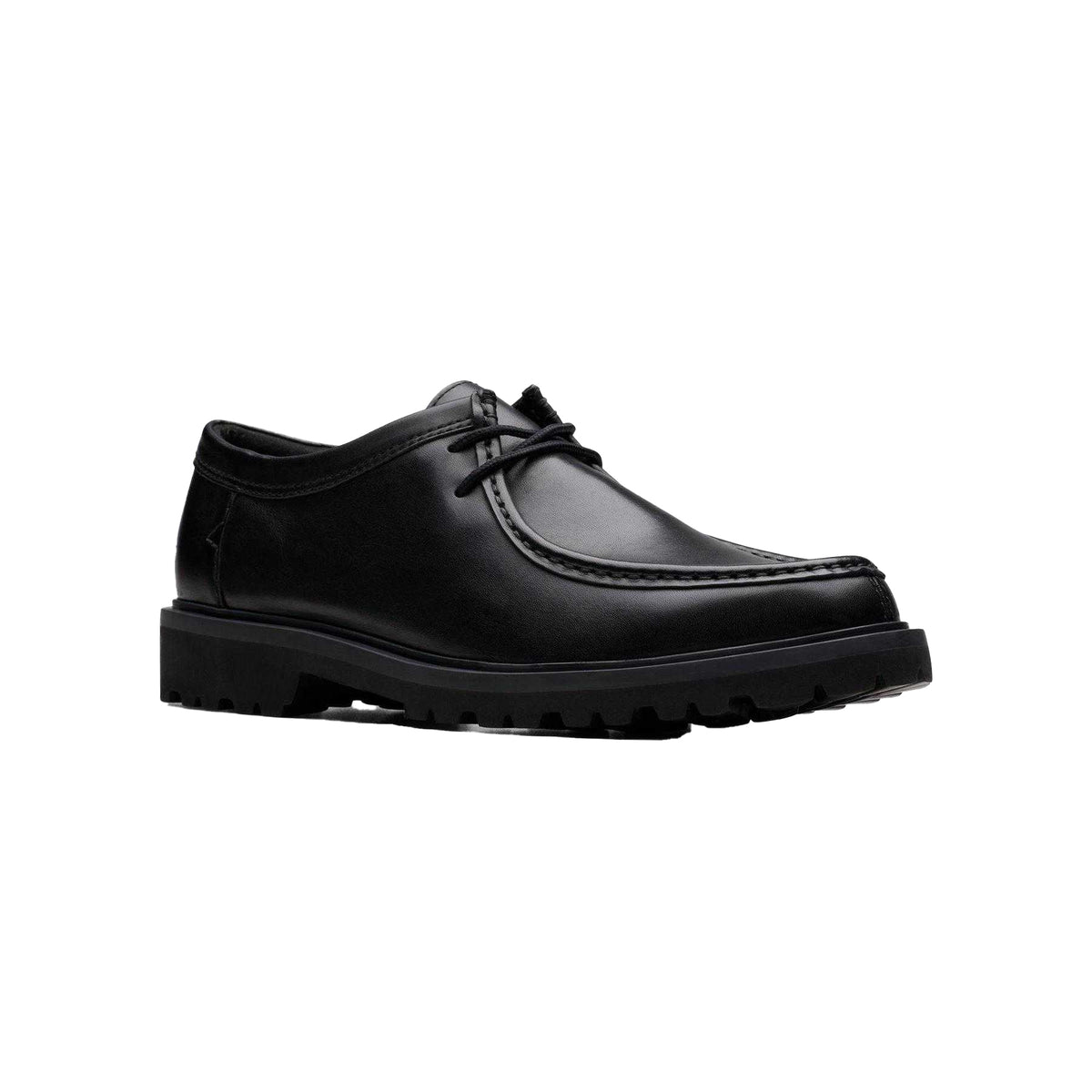 Black - Lifestyle - Clarks Mens Berwick Seam Leather Moc Toe Shoes
