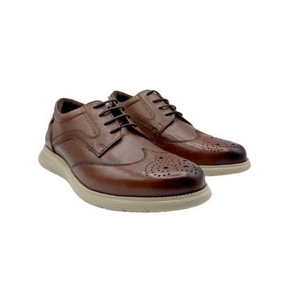 Tan - Side - Rockport Mens Total Motion Leather Brogues