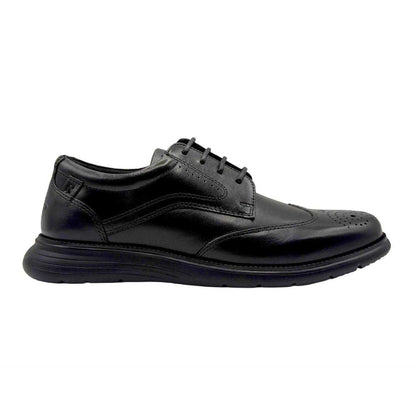 Black - Front - Rockport Mens Total Motion Leather Brogues
