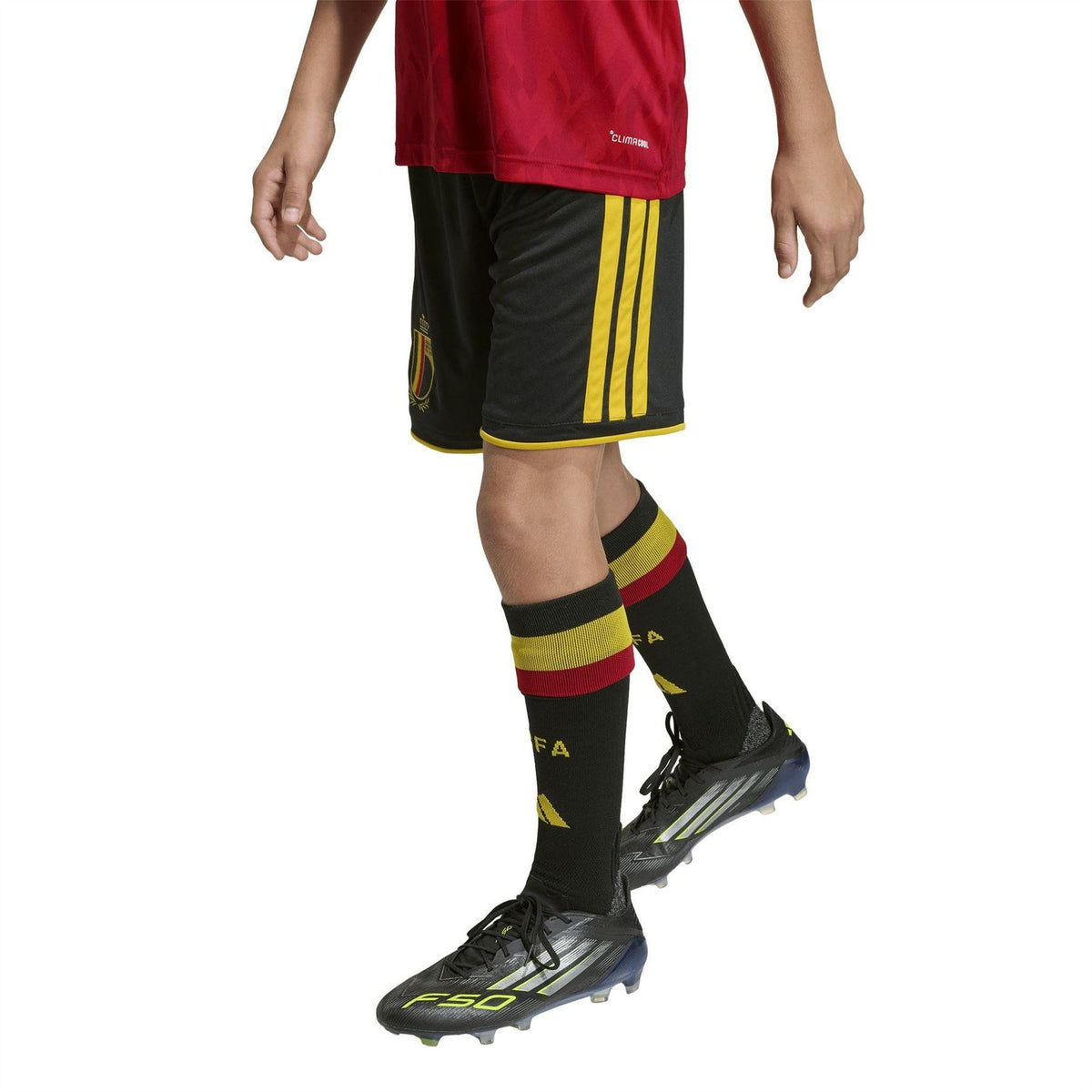 Black-Gold - Lifestyle - Adidas Childrens-Kids World Cup 2026 Belgium Football Shorts