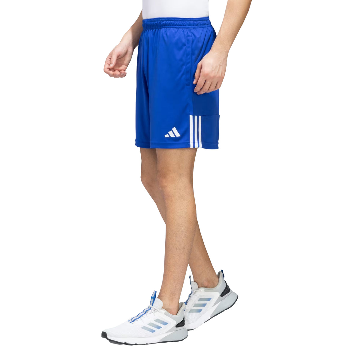 Lucid Blue-White - Pack Shot - Adidas Mens Sereno Aeroready Shorts