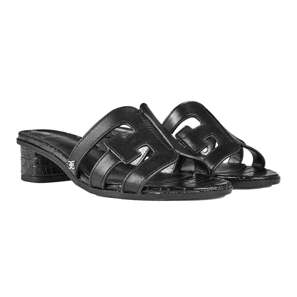 Black - Lifestyle - Sam Edelman Womens-Ladies Edelman Illie Leather Sandals