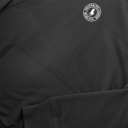 Black - Side - Ralph Lauren Mens Logo Pullover Hoodie
