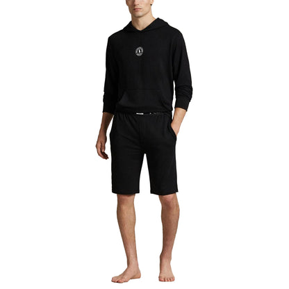 Black - Pack Shot - Ralph Lauren Mens Logo Pullover Hoodie