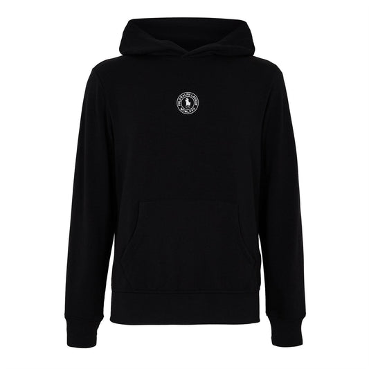 Black - Front - Ralph Lauren Mens Logo Pullover Hoodie