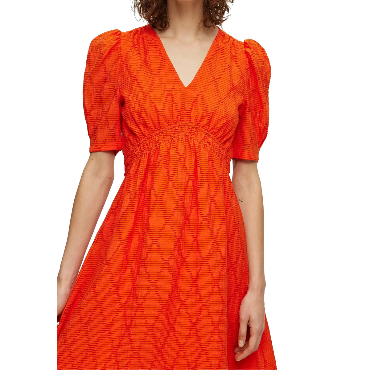 Orange Print - Side - Boss Womens-Ladies Dizziano Dress