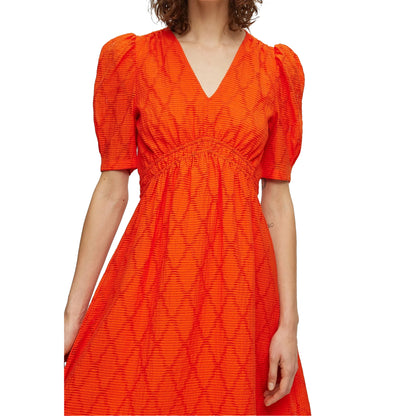 Orange Print - Side - Boss Womens-Ladies Dizziano Dress