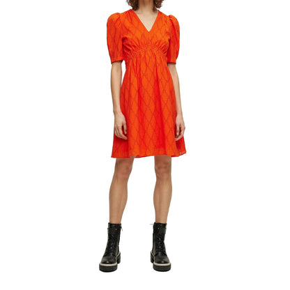 Orange Print - Pack Shot - Boss Womens-Ladies Dizziano Dress