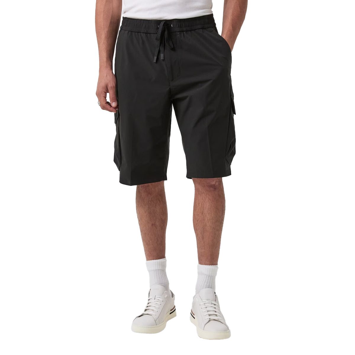 Black - Lifestyle - Boss Mens Solid Cargo Shorts
