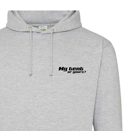 White - Side - AWD Mens My Tent Or Yours? Pullover Hoodie