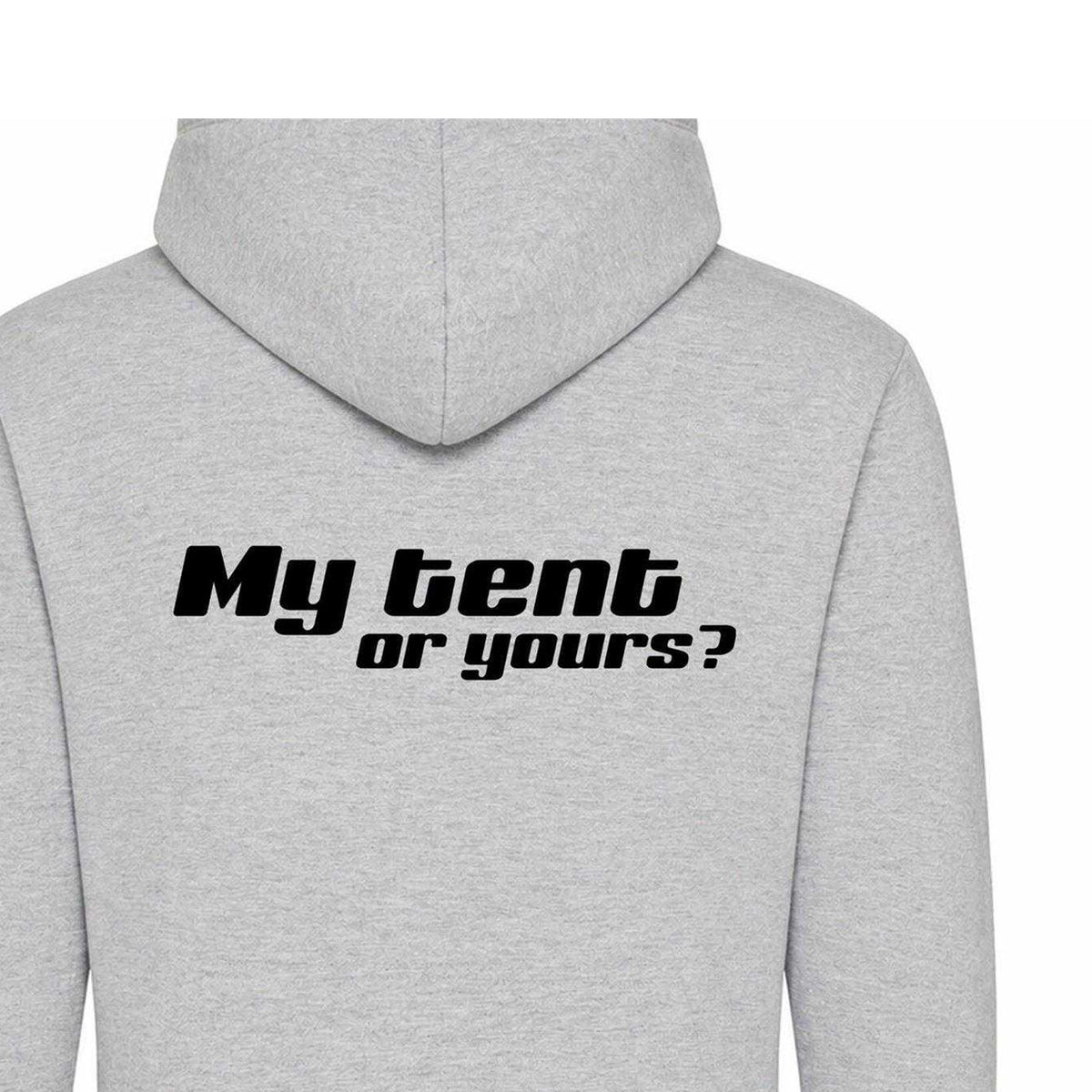 White - Lifestyle - AWD Mens My Tent Or Yours? Pullover Hoodie