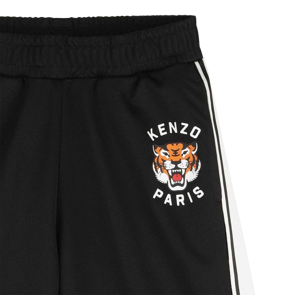 Black - Lifestyle - Kenzo Childrens-Kids Paris Fleece Tiger Shorts