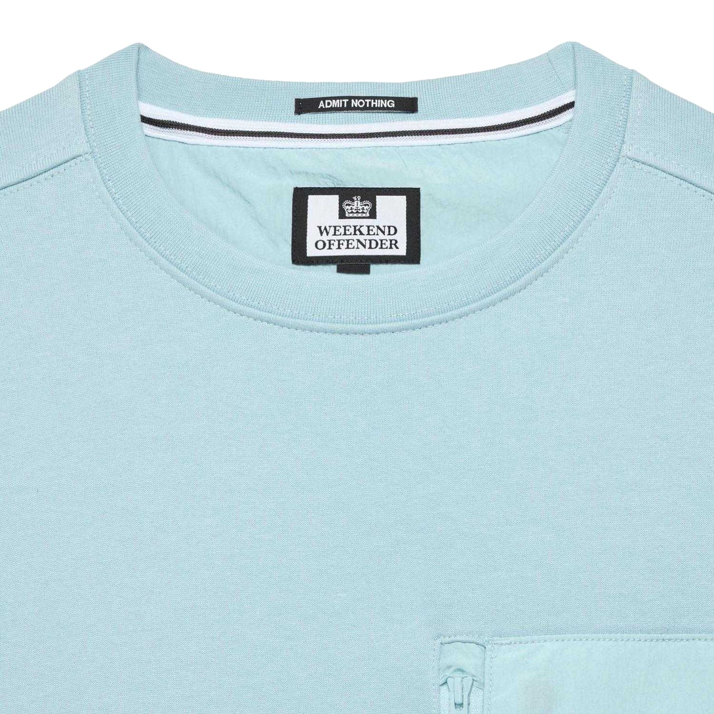 Light Blue - Side - Weekend Offender Mens Neve Sweatshirt