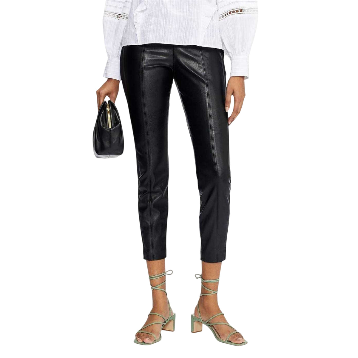 Black - Side - Ted Baker Womens-Ladies Faux Leather Leggings