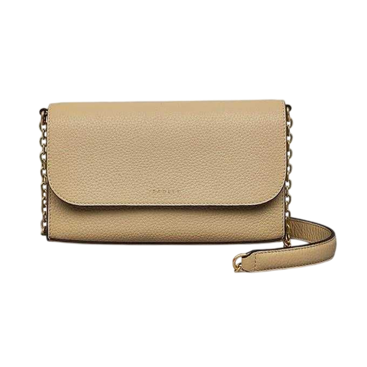 Stone - Front - Radley RathboneXb Leather Crossbody Bag