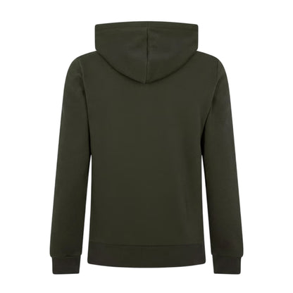 Khaki Green - Back - Lacoste Mens Basic Logo Cotton Blend Full Zip Hoodie