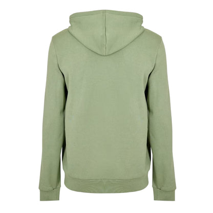 Thyme Green - Back - Lacoste Mens Basic Logo Cotton Blend Full Zip Hoodie